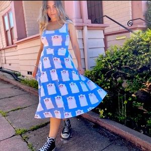 NWT Nooworks Grumpy Cat Vacation Dress - Sz. L
